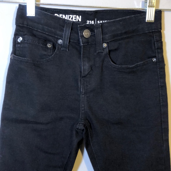 GREAT Boys Levi’s Denizen Size 10 Black Jeans - Picture 2 of 9